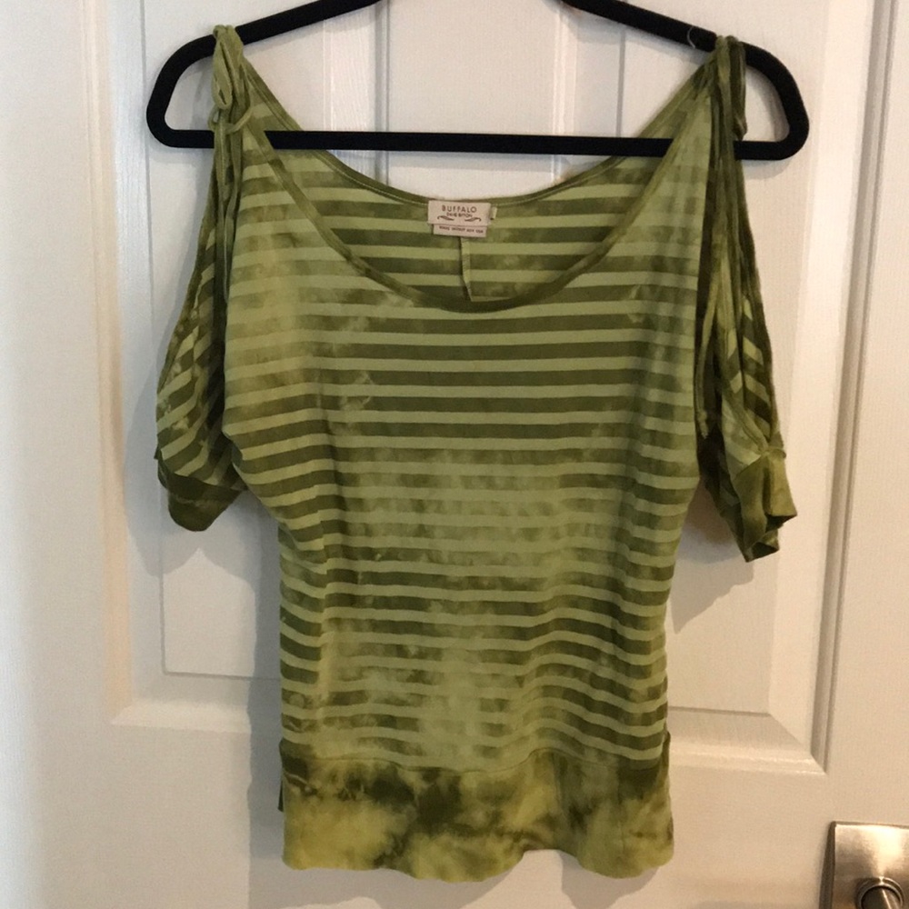 David Bitton Buffalo cold shoulder shirt